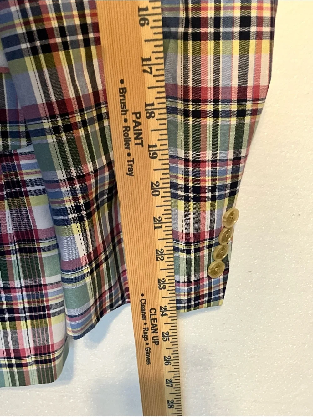 crown & ivy 46S Multicolor Plaid Blazer in Blue, Green, Red